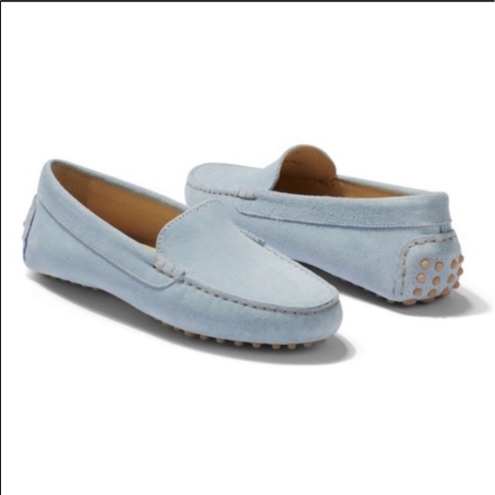M.Gemi Felize Suede Moccasin - Light Blue